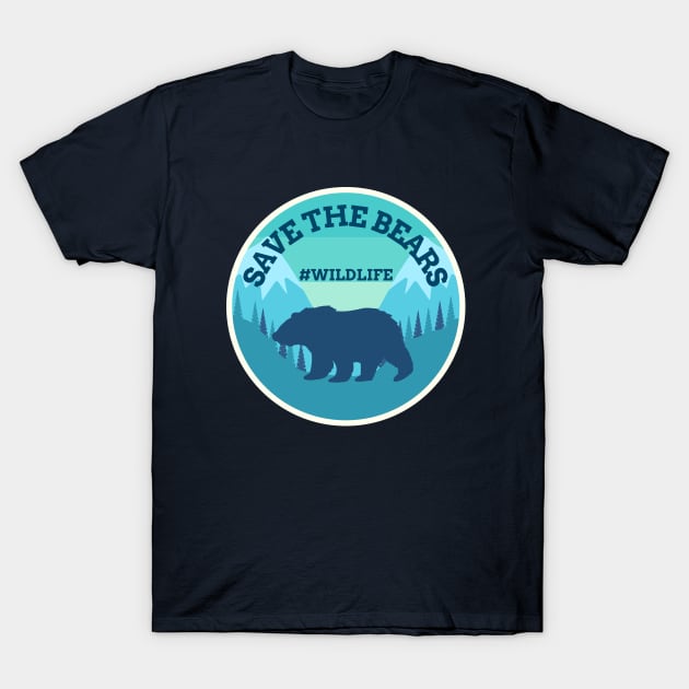 Wildlife Conservation - Save the bears T-Shirt by Inspire Enclave